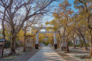 神戸 湊川神社 参道風景