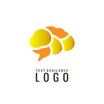 brain logo, mind design template