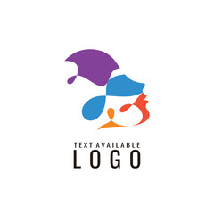 head logo, people design template