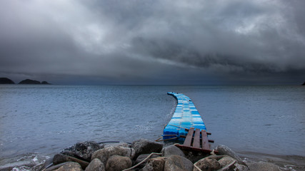 Sea coast in the Primorsky Territory. Andreevka.