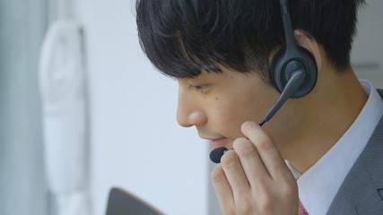 ビジネスマン・ヘッドセット