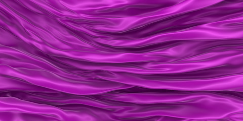 Abstract background of colored wavy silk or satin.