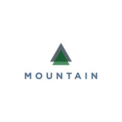 abstract mountain logo icon, adventure logo design. vector illustration, modern style.