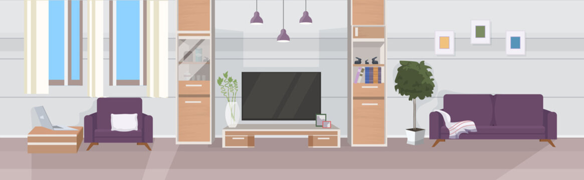 modern living room interior empty no people house room with furniture flat horizontal