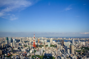 Tokyo Tower and city center_01／東京タワーと都心の街並み_01