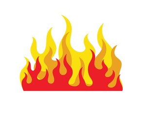 Fire flame Logo icon vector illustration design