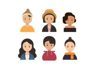 Different styles of girls