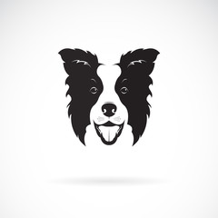 Vector of a border collie dog on white background. Pet. Animal. Dog logo or icon. Easy editable layered vector illustration. - obrazy, fototapety, plakaty