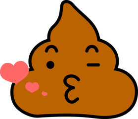 Poo emoticon icon