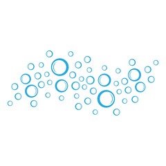 Bubbles water background vector icon