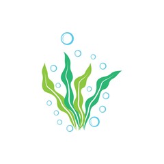 Seaweed logo template vector icon