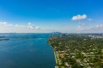 Beautiful Miami photo on Biscayne Bay summer 2019