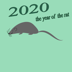 year of the rat greeting card