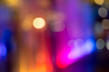 Blur background of fountain show at night