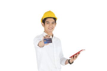 Asian young technician