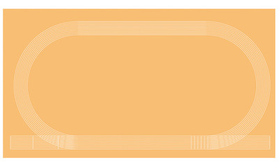 400m Running way Racetrack for design work 陸上競技 400m トラック