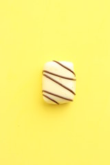 Delicious assorted bonbons cocoa chocolates from Belgium