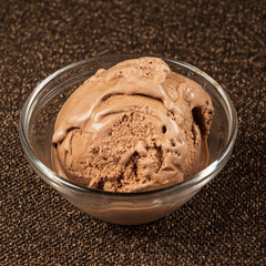 ice cream ball in the bowl