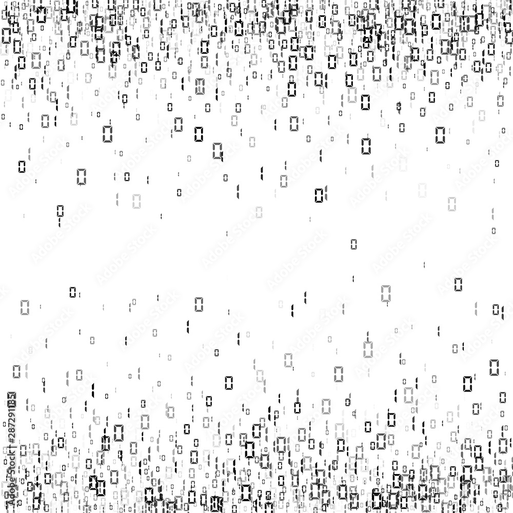 Poster binary code background. digital data stream. matrix. vector illustration isolated on white backgroun