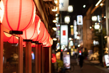 Fototapeta na wymiar Tokyo, Ueno commercial district and restaurant