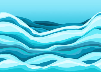 Blue water in the sea design Background