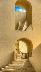 Jantar Mantar Observatory, Jaipur, Rajasthan, India - A collection of architectural astronomical...