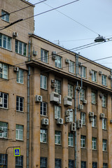 Fototapeta na wymiar old soviet style building. St. Petersburg; Russia