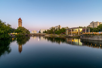 Fototapeta na wymiar Riverfront Park in Spokane, WA