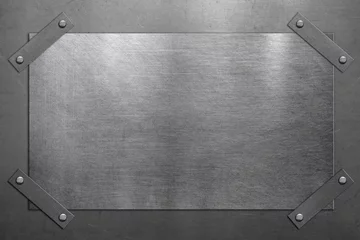 Tischdecke Pinned steel plate on metal background © Avantgarde