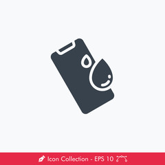 Water Resistant Phone Icon / Vector