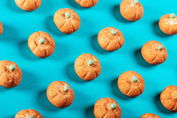 small pumpkin marmalade for the holiday of Halloween. the scenery for the Halloween