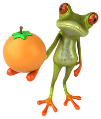 Fun frog - 3D Illustration