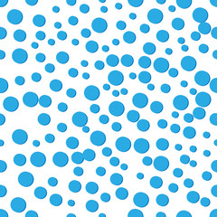 Blue circle geometric abstract texture design seamless pattern, vector illustrations