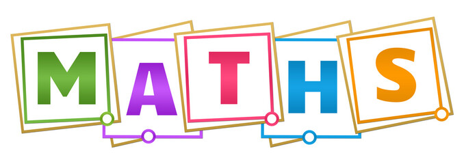 Maths Colorful Borders Blocks 