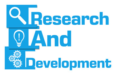 Research And Development Abstract Blue Blocks 