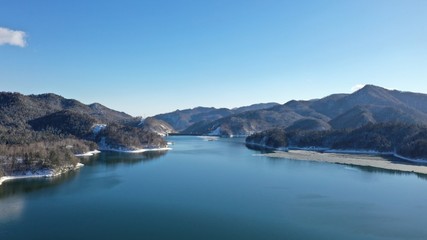 Fototapeta na wymiar 糠平湖