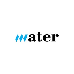 Water logo simple and minimalist
