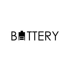 Battery logo simple and minimalist