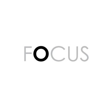 Focus logo simple and minimalsit
