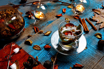 Herbal tea, food and drink