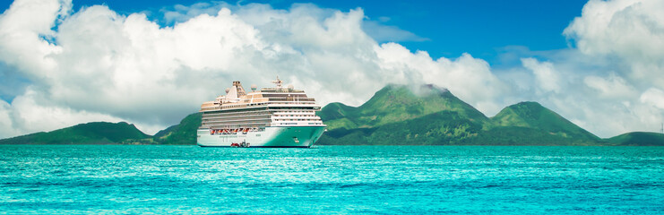 Cruise vacation background. Luxury travel.
