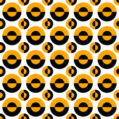 Simple seamless pattern - vector circle background design