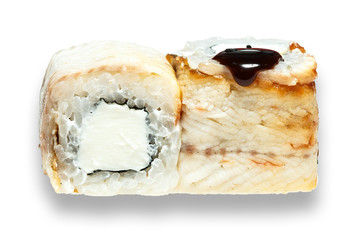 eel roll with a philadelphia cheese