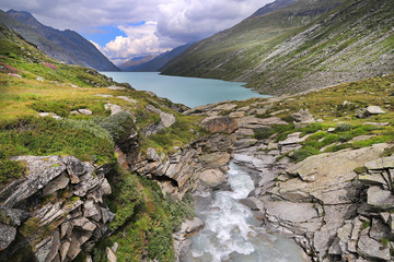 Mattmarkstausee, Wallis, Schweiz