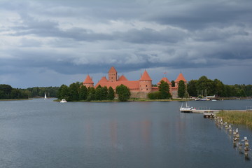 Naklejka na ściany i meble Château de Trakai Lituanie