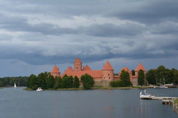 Naklejka na ściany i meble Château de Trakai Lituanie