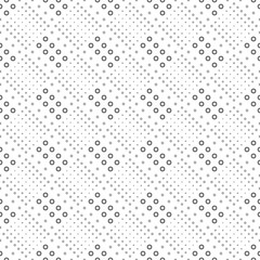 Geometrical ring pattern background - black and white abstract vector graphic