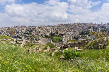 Fototapeta na wymiar Amman dall'alto
