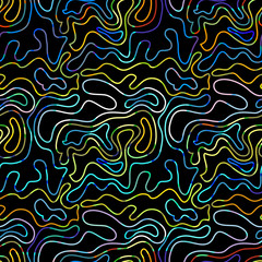 Vintage seamless illustration in graffiti style for your design