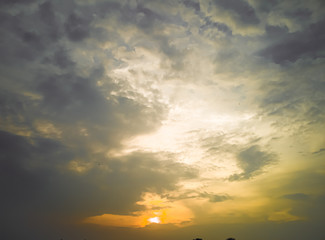 Naklejka premium Orenge Sunset Wallpaper 